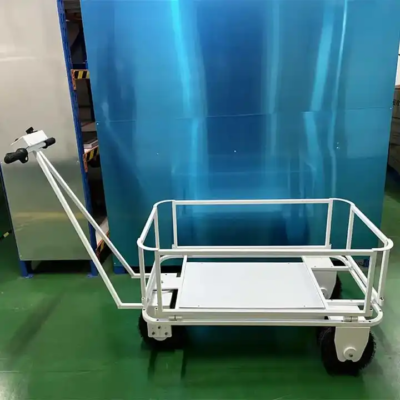 Foldable 4 Wheel Electric Flatbed Car Heavy Duty Steel Cargo Electric Wagon Tool Cart