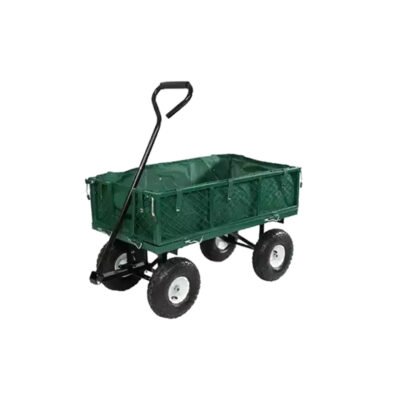 Folding Wagon Sides Heavy Duty 4 Wheels Steel Utility Outdoor Handcart