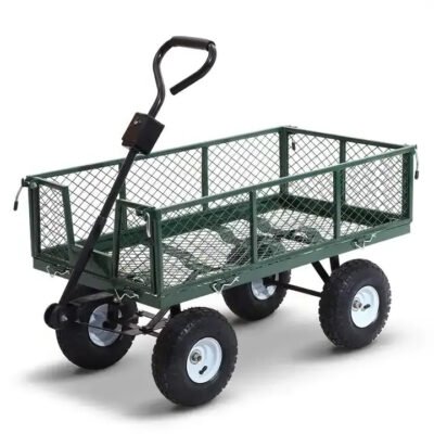 Foldable Steel Garden Wagon Folding Trolley Tool Cart Utility Wagons