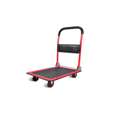 Heavy duty 4 wheels trolleys electric power platform trolley Folding trolley carrying cart