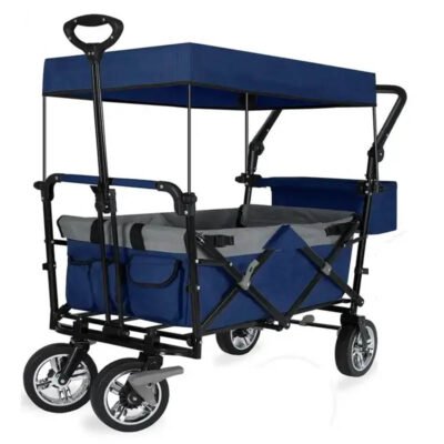 Multi Terrain Trailer Foldable Wagon Hot Sell New Leather Baby Carriage Travel