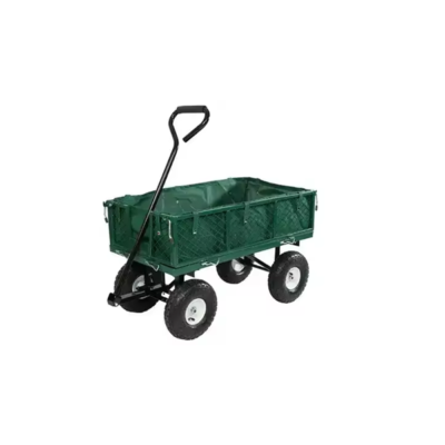 Heavy Duty Utility Steel Mesh  Wagon 4 Wheels Wagon Outdoor Camping Trolley Tool Cart