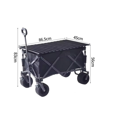 Metal Garden Stroller Hand Cart Portable Folding Trolley Utility Camping cart