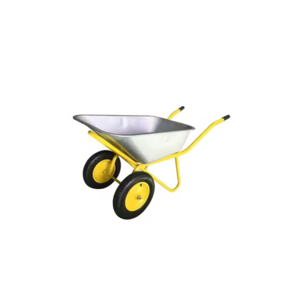Double Wheel Indeustrial Wheelbarrow Wholesale Uer Garden Tracked Construction Farm Trolley