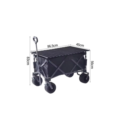 Metal Garden Stroller Hand Cart Foldable folding outdoor wagon Utility Camping