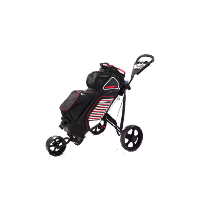 3 Wheel Push Pull Golf Cart Ultra Lightweight Foldable Storage Golf Bag