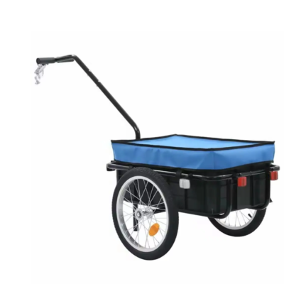 Bicycle Cargo Trailer Farming Small Camper Trailers With 16-Inch Inflatable Tires