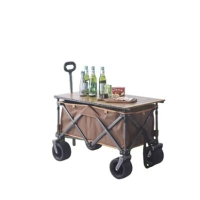 Collapsible Foldable Beach Utility Camping Metal Garden Trolley Cart