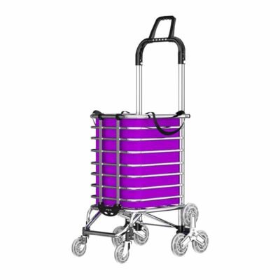 Lightweight Foldable Metal Trolley Cart for Climbing Stairs Household Use