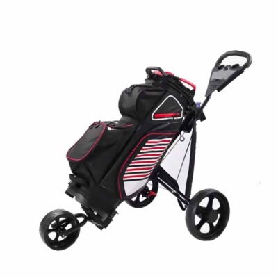 Ultra Lightweight Foldable Storage 3 Wheel Golf Push Cart