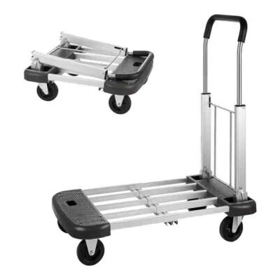 Adjustable Length Dolly Cart Platform Truck Luggage Folding Trolley