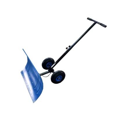 Heavy Duty Steel Snow Shovel Pusher Angled Blade Wheeled snow plow