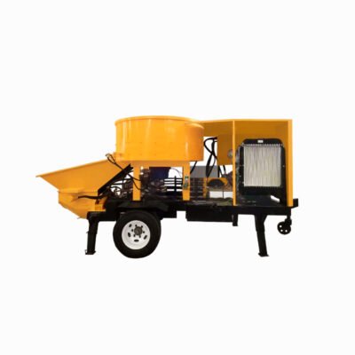 Concrete Trailer Pump High Efficiency Stable Hydraulic Concrete Pump for Construction